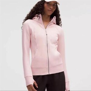 Lululemon Scuba Full-Zip Hoodie Light Pink Size 10 NWT